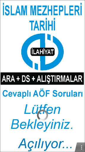 AÖF İSLAM MEZHEP TARİHİ