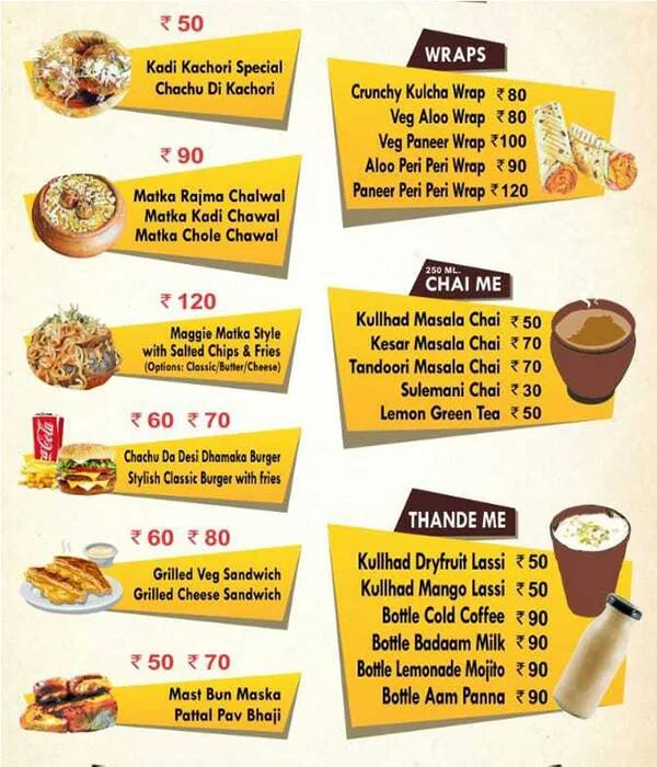 Cha-Chu menu 