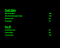 Natural Juice menu 6