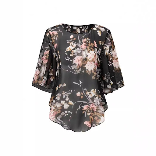 Title 5, Womens Chiffon See-through Smock Top Airy and ...