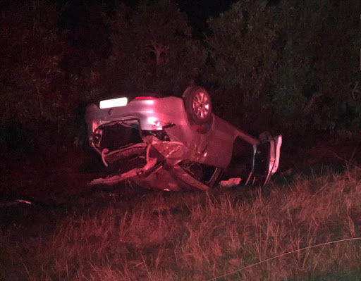 Seven month old baby ejected out of a car during an accident on the N2 in Umhlali.