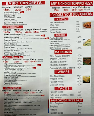 Hnny Pizzeria menu 1