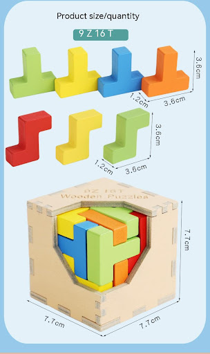 Title 4, Childrens Intelligence Cube Building Blocks Pu...