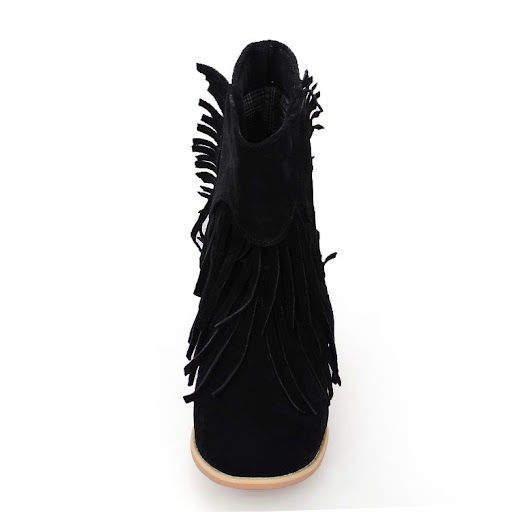 Title 7, Simple Wind Suede Plus Size Short Boots. Comfor...