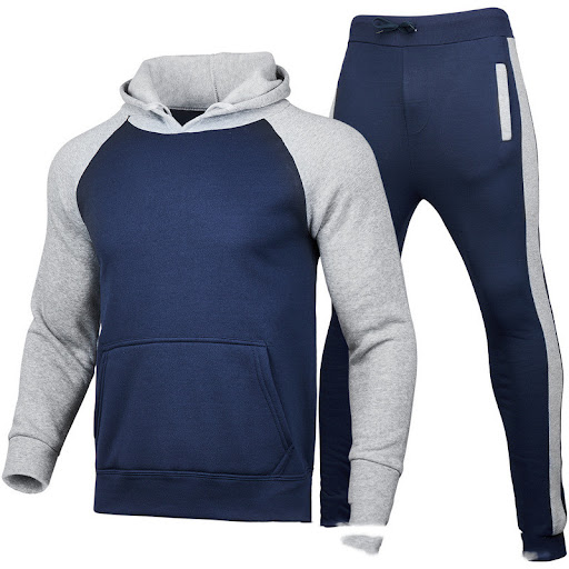 Title 7, Mens Raglan Sleeve Sports Suit Stitching Sweat...