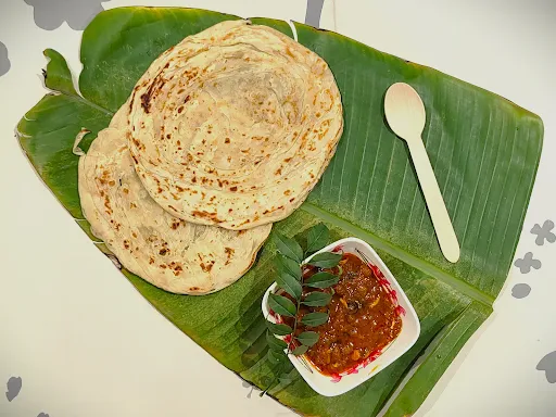 Parotta With Kadala Curry [2 Pieces]