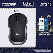 Chuột Không Dây Logitech B175 - Usb 2.4Ghz, Pin 1 Năm, Nhỏ Gọn, Thuận Cả 2 Tay, Phù Hợp Pc/Laptop