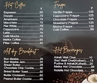 First Cup menu 1