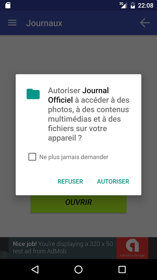  Journal Officiel – Capture d'écran 