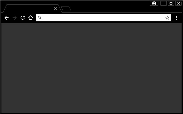 Dark Empty New Tab chrome extension