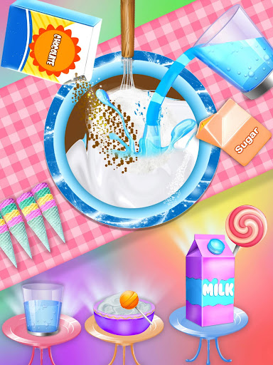 Rainbow Ice Cream Frozen Popsicle Kitchen