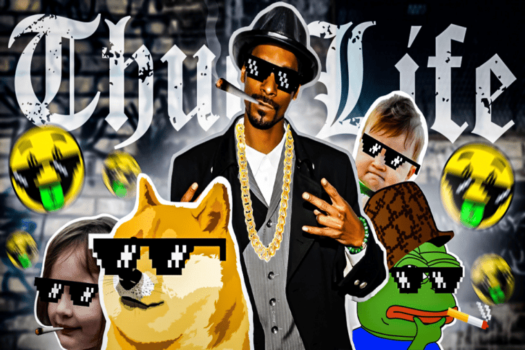 Thug Life meme-mynt