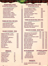 Totally Punjabi menu 1