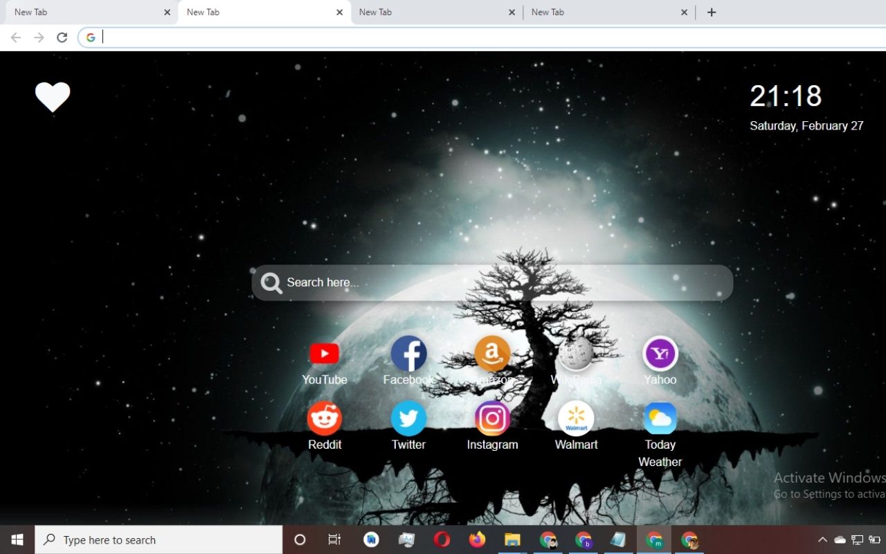 Psychedelic Wallpaper New Tab Theme [Install] Preview image 3