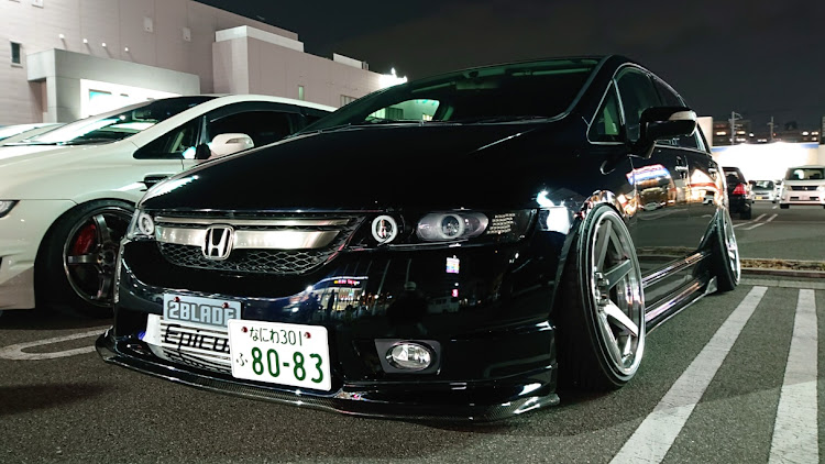 オデッセイのﾀｶﾁｰ&ｸﾙﾐｨ in 大阪ﾅｲﾄﾐｰﾃｨﾝｸﾞ・いつもの豊中ニトリが華やかな夜に・ミーティングは楽しい♥️・１個人としてのワゴニスト掲載の反省点に関するカスタム事例の投稿画像4枚目