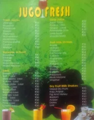 Jugo Fresh menu 1