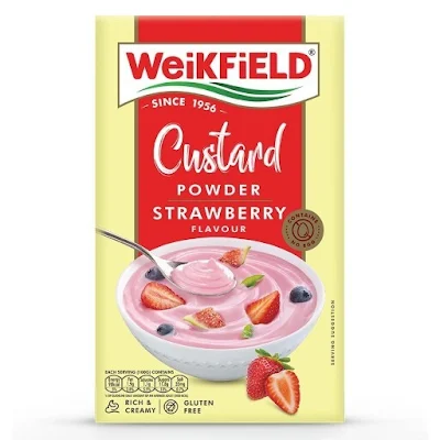 Weikfield Custard Powder Strawberry 75 Gm