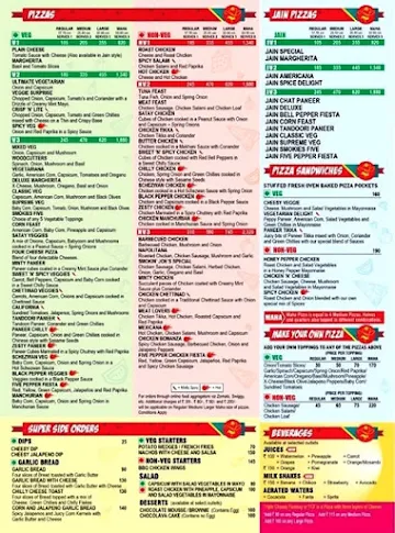 Smokin' Joe's menu 