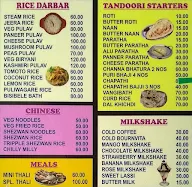 Sai Kasturi menu 2