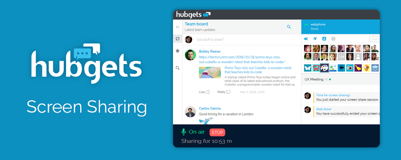 Hubgets Screen Share Preview image 2