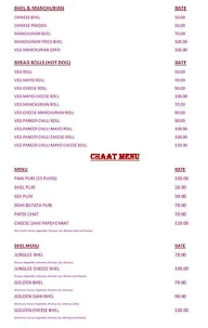 Chaat And Rolls menu 1