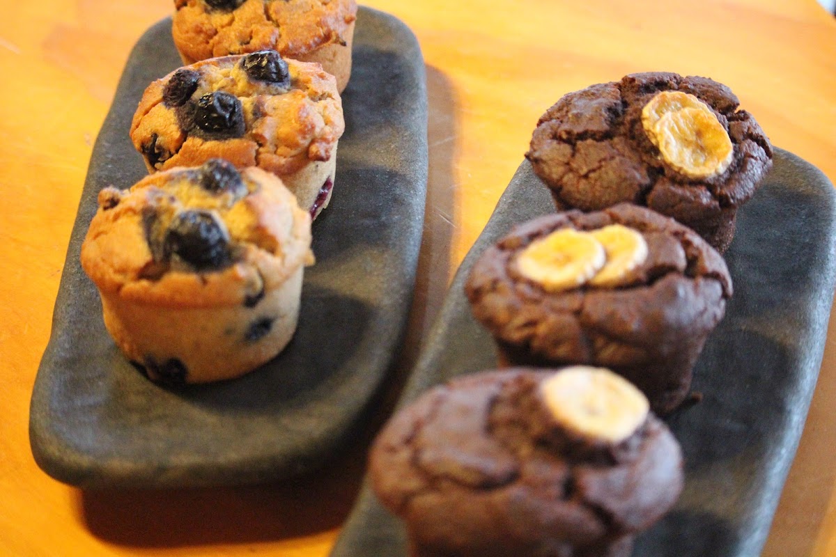 Organic Tofu Muffin - Blueberry & Banana Chocolate -
Vegan and gluten free, made from organic rice flour and organic Tofu