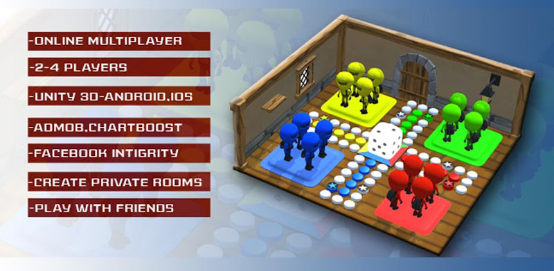 Ludo Multiplayer 3D 2018