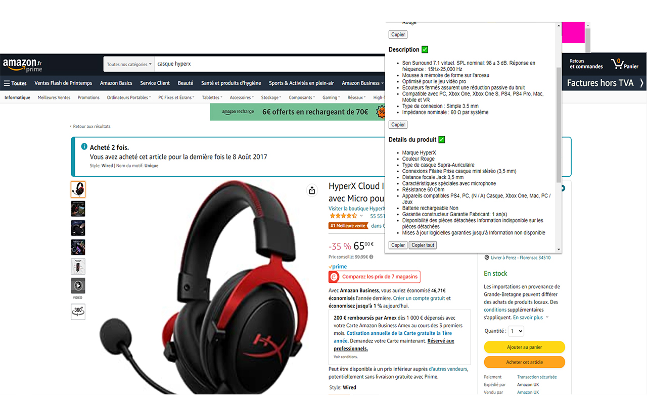 Amazon Info Extractor Preview image 3