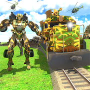 Futuristic Army Train Transform Grand Robot Wars  Icon