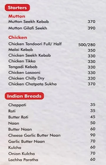 Chota Bite By Goodluck Cafe menu 