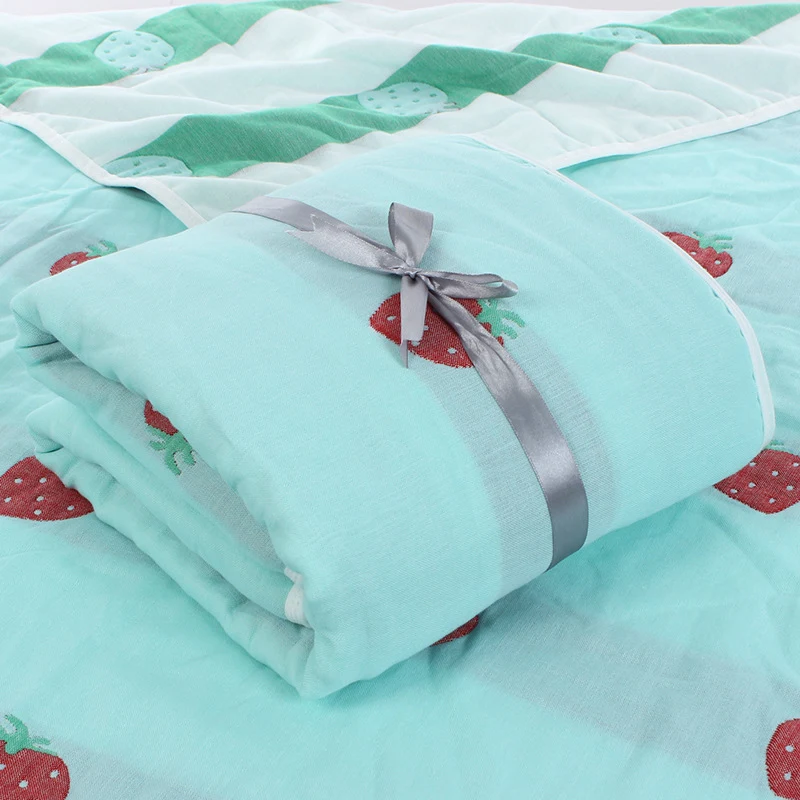 Sechs-lagige Baby-Gaze-Badetuch-Quilt für Kinder, ultraweich und saugfähig. Perfekt für Bad, Kuscheln und den Alltag.