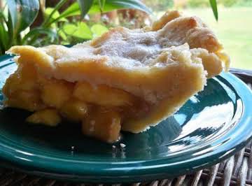 Fresh Peach Brown Sugar Pie