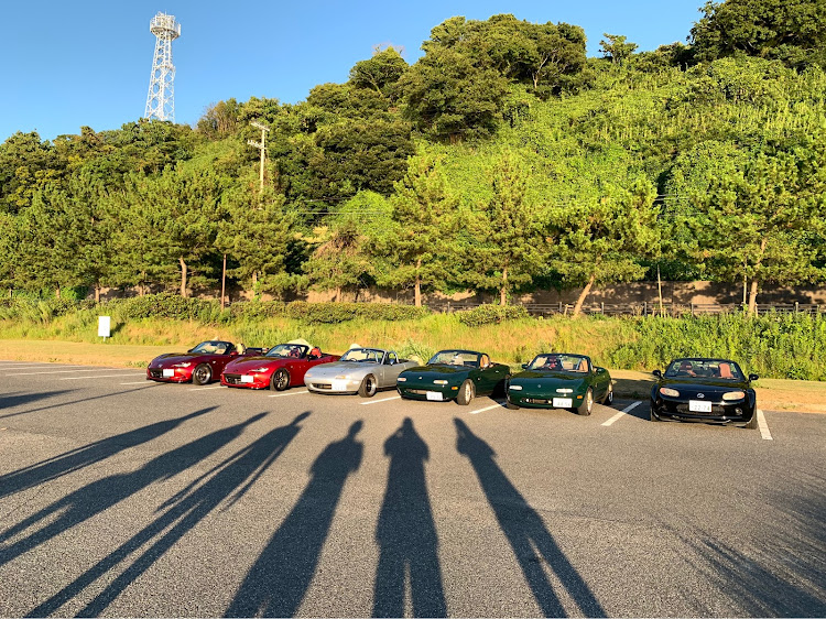 ロードスターのオリンピック・激アツツーリング♪・親父すたこらカルガモ隊♪・🌴あわじ愛らんど・夏の思い出に関するカスタム事例の投稿画像1枚目