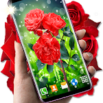 Cover Image of Herunterladen Red Rose Live Wallpaper 🌹 Elegant Rose Wallpapers 5.4.0 APK