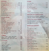 Sagar Ratna menu 1