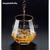 Ly Thủy Tinh Cao Cấp Uống Rượu Tây 310Ml, Cốc Uống Rượu Whisky Hình Diamond