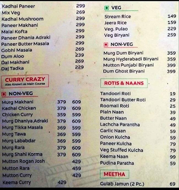 Dhaba Junction menu 