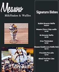 Meaww Milkshakes And Waffles menu 3