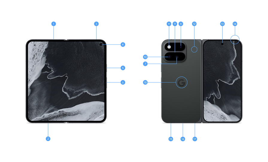 Pixel 11 Pro Fold 硬體配置圖