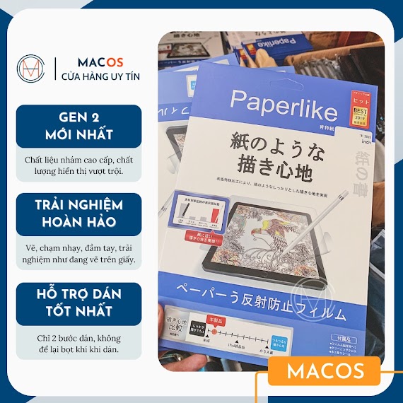 [Thế Hệ Mới] Dán Màn Hình Ipad Paper - Like Chống Vân Cảm Giác Vẽ Trên Giấy Paperlike - Air 4 10.2 10.5 10.9 Pro 11 (Ad01)