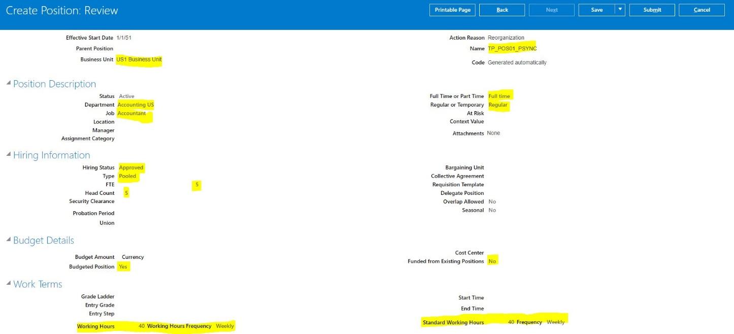 oracle synchronize person assignments from position