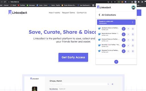 LinkCollect - Save & Share Bookmarks