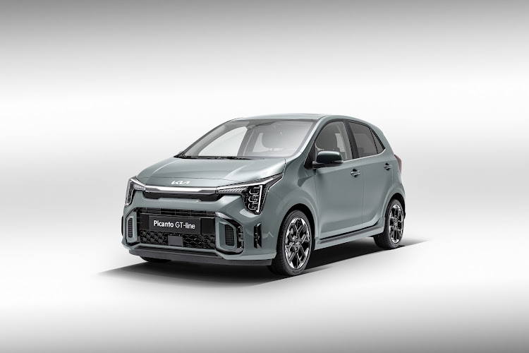 The revamped Kia Picanto features a notably more aggressive front end.