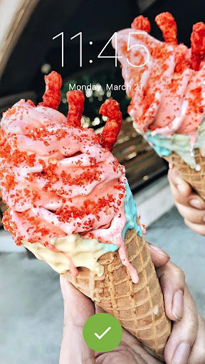 Sweet Tasty Cold Ice Cream Wallpapers PIN Lock