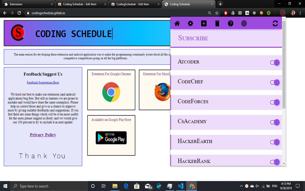 Coding Schedule Preview image 4