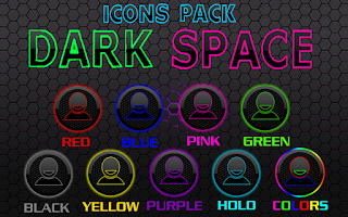 ICON PACK DARK SPACE 2 PURPLE Screenshot