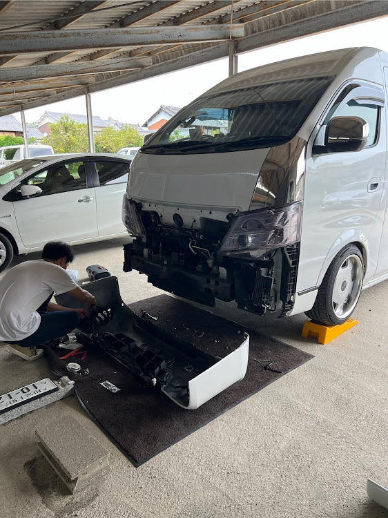 NV350キャラバンの作業オフ・大和郡山ベース・泉奈會・感覚麻痺軍団に関するカスタム事例の投稿画像2枚目