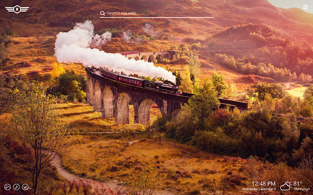 Railroads  HD Wallpaper New Tab Theme