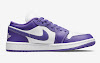 air jordan 1 low “psychic purple” psychic purple/white