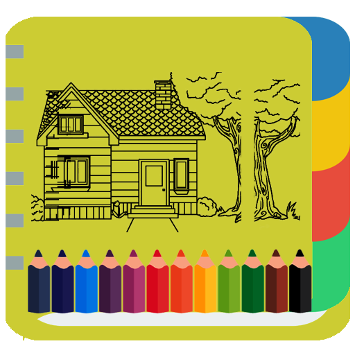 House Coloring  Drawing Book - Expert Drawing